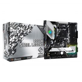 Bo mạch chủ Mainboard ASRock B550M Steel Legend Supports 3rd Gen AMD AM4 Ryzen – Hàng Chính Hãng