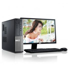 Bộ máy tính để bàn Dell Optiplex  ( Core i5 3470  / 8G / SSD 120GB  /  500Gb ), Màn hình Dell 19″ Wide LED – Hàng Nhập Khẩu