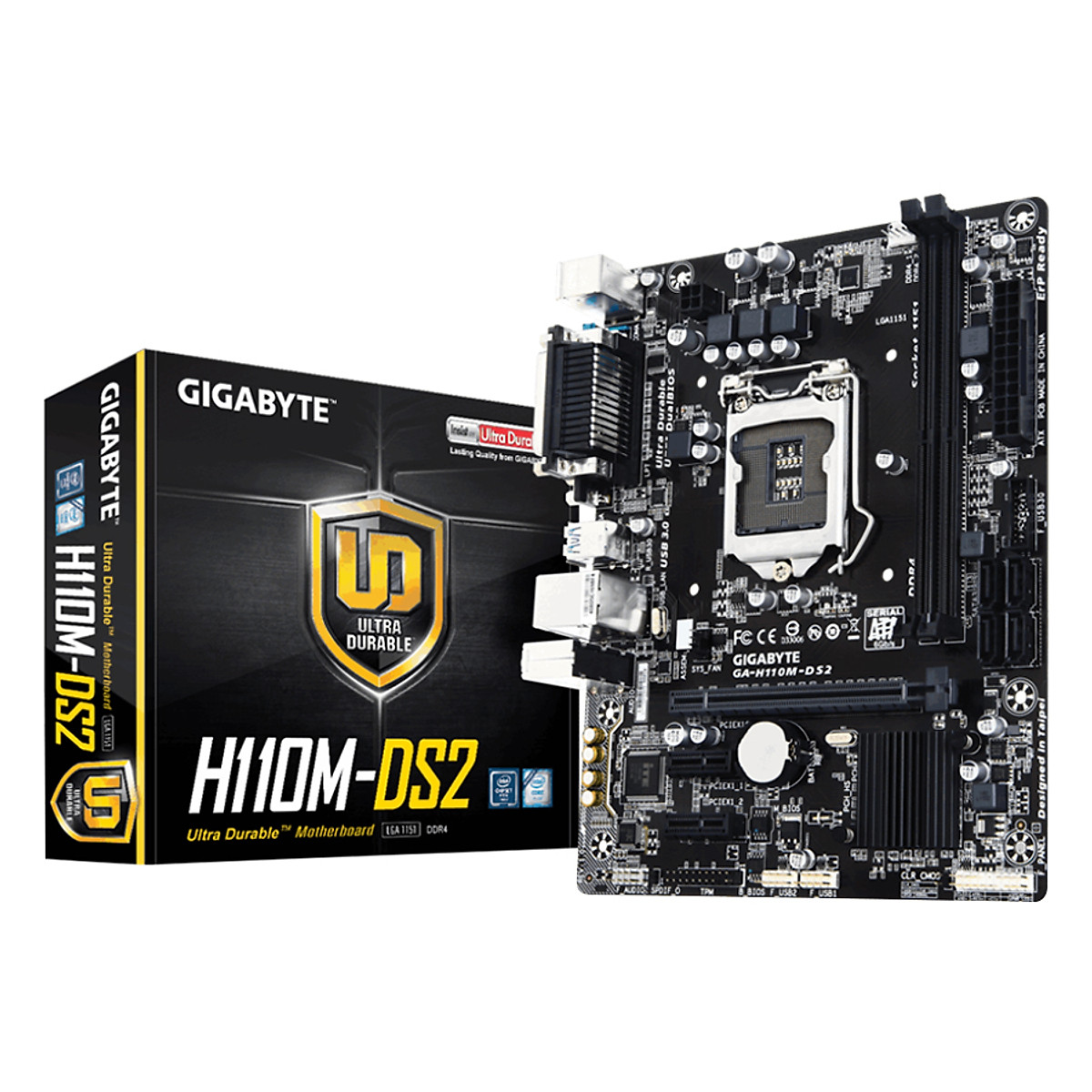 Bo Mạch Chủ Mainboard GIGABYTE H110M-DS2 (SK1151) (Rev 1.0) – Hàng Chính Hãng Bo Mạch Chủ Mainboard GIGABYTE H110M-DS2 (SK1151) (Rev 1.0) – Hàng Chính Hãng