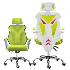 Ghế chơi game cao cấp dành cho game thủ chân xoay nghiêng ngả 135 độ có gối tựa đầu model E03 (Hàng nhập khẩu ) Thái Lan mẫu mới 2020