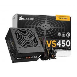 Bộ Nguồn Máy Tính Corsair Gaming VS450 Công Suất Thực  450W – 80 Plus White ( PSU Corsair Builder Series VS450 ) – HÀNG FPT PHÂN PHỐI