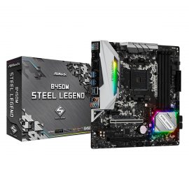 Bo Mạch Chủ Mainboard Asrock B450M Steel Legend (AM4 Socket) – Hàng Chính Hãng