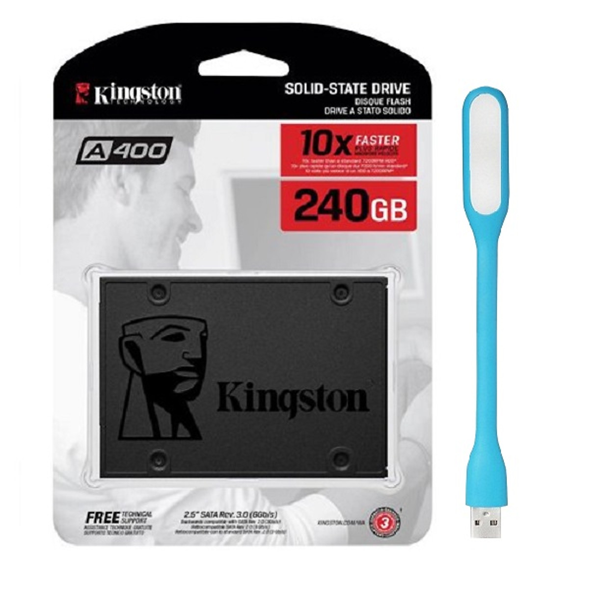 Ổ Cứng SSD Kingston A400 (240GB) – Hàng Chính Hãng + Tặng Đèn Led Ổ Cứng SSD Kingston A400 (240GB) – Hàng Chính Hãng + Tặng Đèn Led