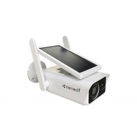 Camera IP Wifi Dùng Pin Năng Lượng Mặt Trời 2.0 Megapixel VANTECH VP-SP8300PIR-Hàng Chính Hãng