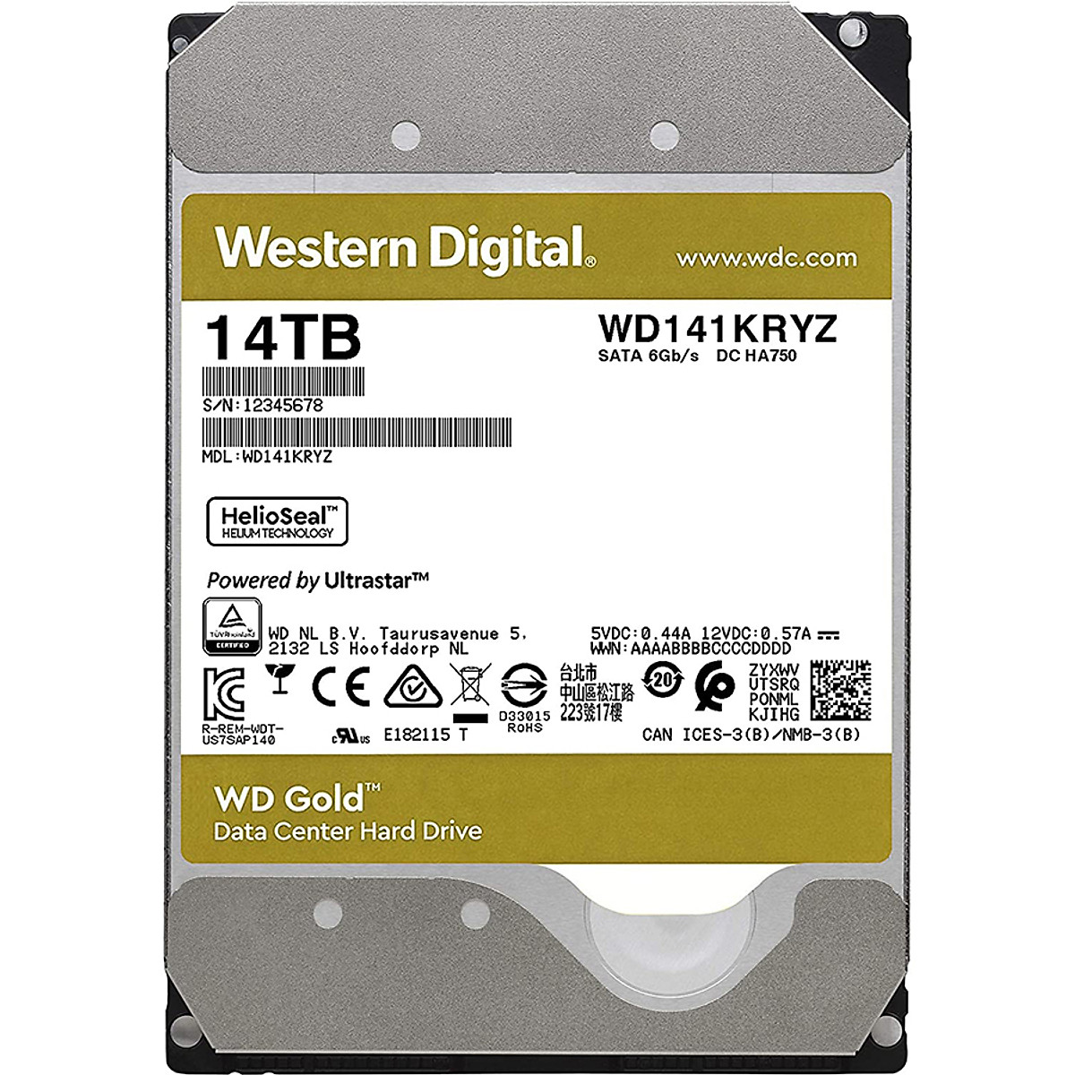 Ổ cứng Desktop WD HDD Gold 14TB WD141KRYZ – Hàng Chính Hãng Ổ cứng Desktop WD HDD Gold 14TB WD141KRYZ – Hàng Chính Hãng