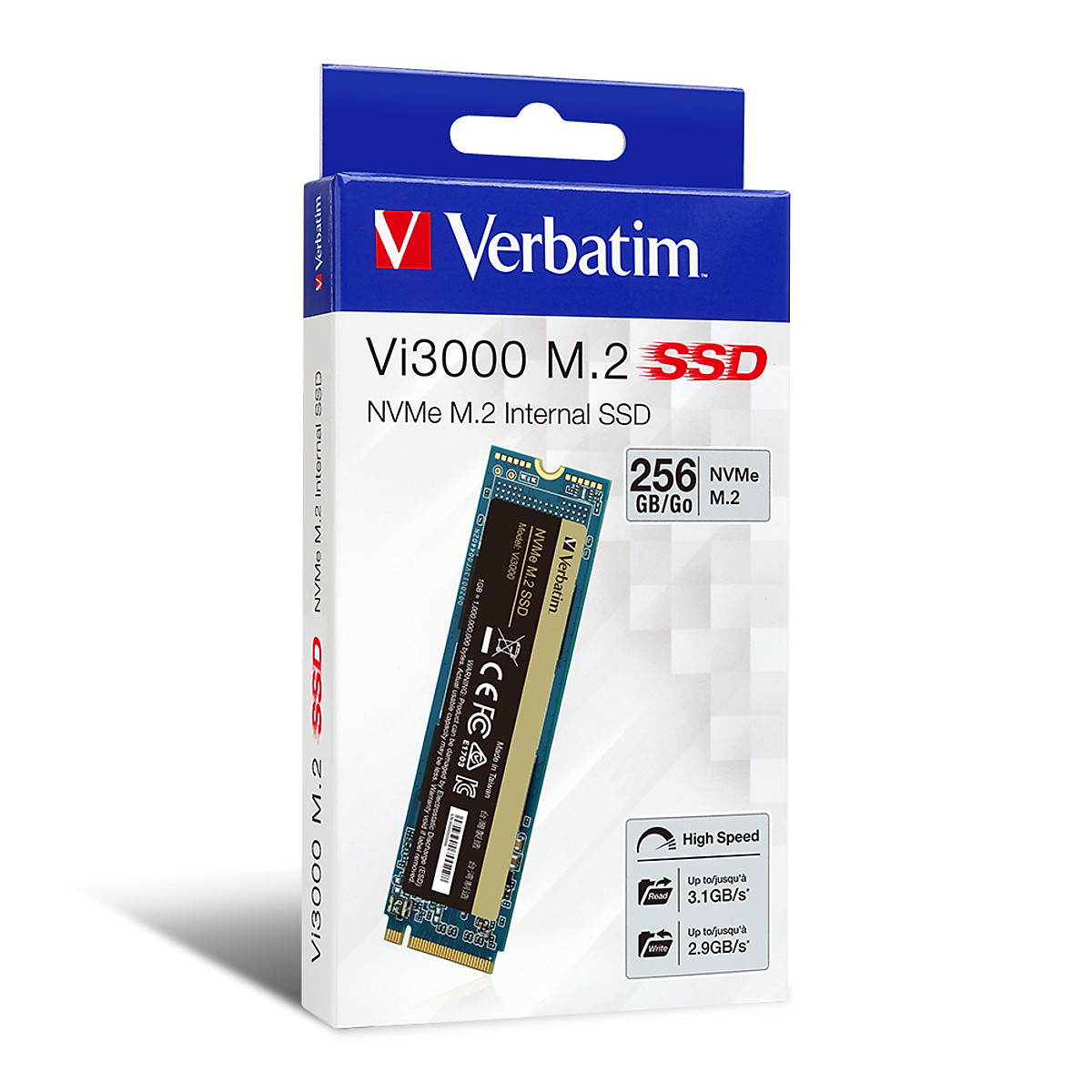 Ổ cứng Verbatim SSD NVMe M.2 256GB (Vi3000) – Hàng chính hãng Ổ cứng Verbatim SSD NVMe M.2 256GB (Vi3000) – Hàng chính hãng