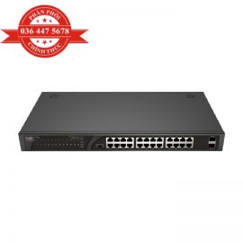 Bộ Chuyển Mạch 24 cổng 10/100/1000 Base-T Unmanaged PoE Switch RUIJIE RG-ES126G-LP-L – Hàng Chính Hãng Bộ Chuyển Mạch 24 cổng 10/100/1000 Base-T Unmanaged PoE Switch RUIJIE RG-ES126G-LP-L – Hàng Chính Hãng