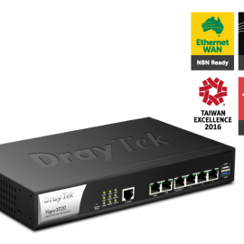 Router cân bằng tải chuyên nghiệp cho doanh nghiệp, khách sạn, phòng game DrayTek Vigor3220