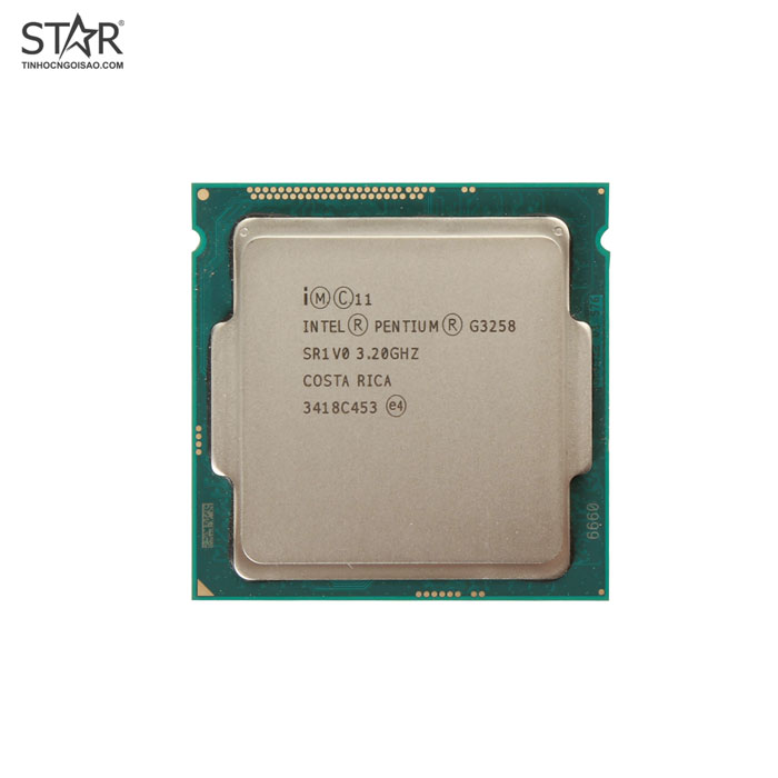 CPU Intel Pentium G3258 (3.20 GHz, 3M, 2 Cores 2 Threads) TRAY chưa gồm Fan CPU Intel Pentium G3258 (3.20 GHz, 3M, 2 Cores 2 Threads) TRAY chưa gồm Fan