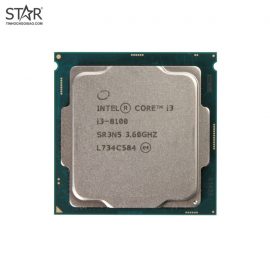 CPU Intel Core i3 8100 (3.60GHz, 6M, 4 Cores 4 Threads) TRAY chưa gồm Fan