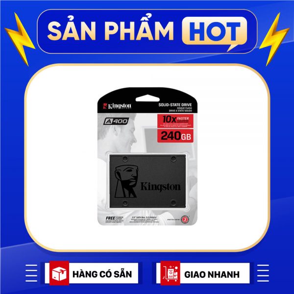 Ổ cứng SSD 240G Kingston A400 Sata III 6Gb/s TLC (SA400S37/240G) Ổ cứng SSD 240G Kingston A400 Sata III 6Gb/s TLC (SA400S37/240G)