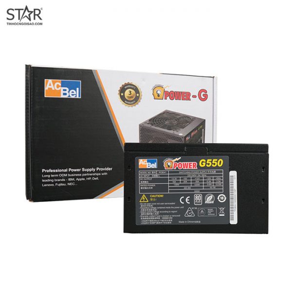 Nguồn Acbel iPower G550 550W + Dây Nguồn Nguồn Acbel iPower G550 550W + Dây Nguồn