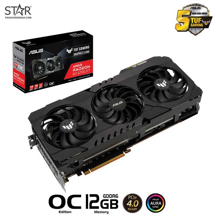 VGA Radeon RX6700XT 12G GDDR6 Asus TUF Gaming OC (TUF-RX6700XT-O12G-GAMING) VGA Radeon RX6700XT 12G GDDR6 Asus TUF Gaming OC (TUF-RX6700XT-O12G-GAMING)