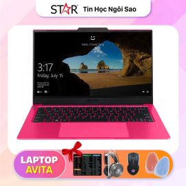 Laptop Avita Liber V14 (NS14A9VNV561-CRAB): AMD R5-4500U, AMD Radeon Graphics, Ram 8G, SSD 512G, FingerPrint, Win10, Led Keyboard, 14.0”FHD IPS (Charming Red)