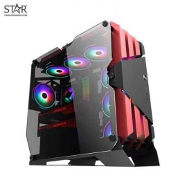 Thùng máy Case Sama Gaming TG03 (Đỏ Đen) (Tặng 6 Fan RGB)