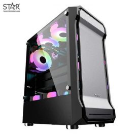 Thùng máy Case MIK AH01 Tempered Glass (Đen) (No Fan)