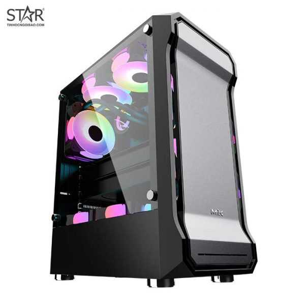 Thùng máy Case MIK AH01 Tempered Glass (Đen) (No Fan) Thùng máy Case MIK AH01 Tempered Glass (Đen) (No Fan)