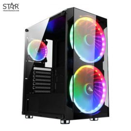 Thùng máy Case VSPTECH Gaming FA-405 (Tặng 3 Fan RGB)