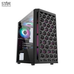 Thùng máy Case VSP Gaming Mid Tower Chassis M04 (No Fan)
