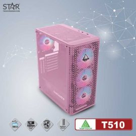 Thùng máy Case VSP Gaming T510 Pink (No Fan)