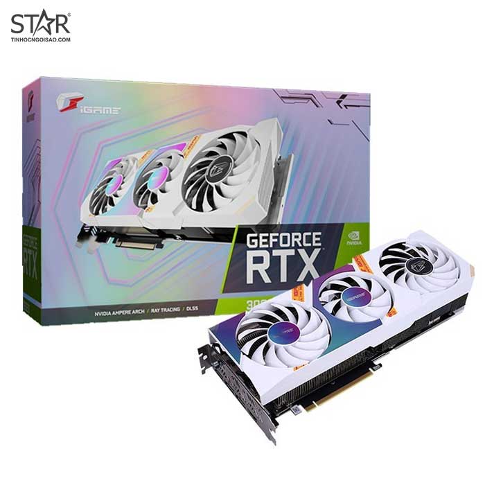 VGA Colorful RTX 3060Ti 8G GDDR6 iGame Ultra White OC-V V2 LHR (iGame GeForce RTX 3060 Ti Ultra W OC LHR-V) VGA Colorful RTX 3060Ti 8G GDDR6 iGame Ultra White OC-V V2 LHR (iGame GeForce RTX 3060 Ti Ultra W OC LHR-V)