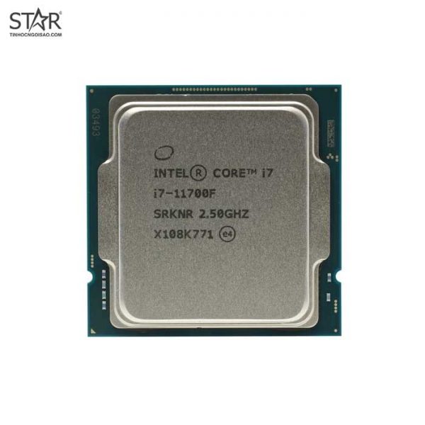 CPU Intel Core i7 11700F (2.50 Up to 4.90GHz, 16M, 8 Cores 16 Threads) TRAY chưa gồm Fan (Không GPU) CPU Intel Core i7 11700F (2.50 Up to 4.90GHz, 16M, 8 Cores 16 Threads) TRAY chưa gồm Fan (Không GPU)
