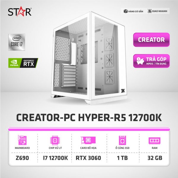 Cấu Hình CREATOR-PC HYPER-R5 12700K Cấu Hình CREATOR-PC HYPER-R5 12700K