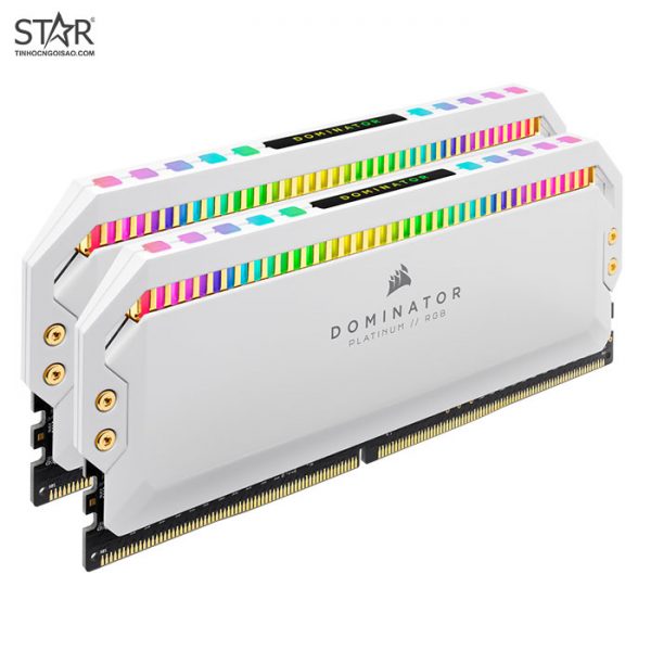 Ram DDR4 Corsair 16G/3200 Dominator Platinum RGB Ver 5.38 (Kit 2 x 8GB) CMT16GX4M2C3200C16W (Trắng) Ram DDR4 Corsair 16G/3200 Dominator Platinum RGB Ver 5.38 (Kit 2 x 8GB) CMT16GX4M2C3200C16W (Trắng)