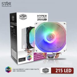 Tản Nhiệt CPU VSP 215 White Led RGB (Trắng)
