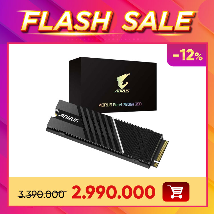 Ổ cứng SSD 1TB Gigabyte Aorus Gen 4 7000s (GP-AG70S1TB) Ổ cứng SSD 1TB Gigabyte Aorus Gen 4 7000s (GP-AG70S1TB)