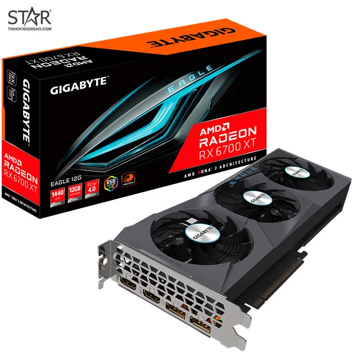VGA Radeon RX6700XT 12G GDDR6 Gigabyte Eagle (GV-R67XTEAGLE-12GD) VGA Radeon RX6700XT 12G GDDR6 Gigabyte Eagle (GV-R67XTEAGLE-12GD)