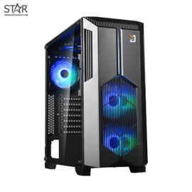 Thùng máy Case Jetek Game Beryl-II G9602B Black (Tặng 2 Fan)