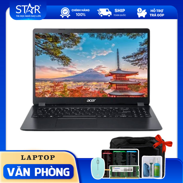 Laptop Acer Aspire 3 A315-56-502X (NX.HS5SV.00F): i5 1035G1, Intel UHD Graphics, Ram 4G, SSD NVMe 256G, Win10, 15.6”FHD IPS (Đen) Laptop Acer Aspire 3 A315-56-502X (NX.HS5SV.00F): i5 1035G1, Intel UHD Graphics, Ram 4G, SSD NVMe 256G, Win10, 15.6”FHD IPS (Đen)