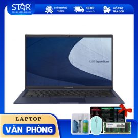 Laptop Asus ExpertBook B1400CEAE-EK4113: i5 1135G7, Intel Iris Xe Graphics, Ram 4G, SSD NVMe 256G, DOS, Finger Print, 14.0”FHD (Đen)