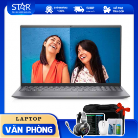 Laptop Dell Inspiron 15 5510 (0WT8R2): I5 11320H, Intel Iris Xe Graphics, Ram 8G, SSD NVMe 256G, Win10 + Office, Finger Print, Led Keyboard, 15.6”FHD (Bạc)