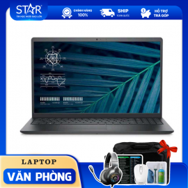 Laptop Dell Vostro 3510 (7T2YC1): I5 1135G7, Intel Iris Xe Graphics, Ram 8G, SSD NVMe 512G, Win10 + Office, 15.6”FHD (Đen)