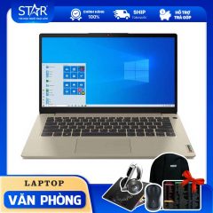 Laptop Lenovo IdeaPad 3 14ALC6 (82KT004FVN): AMD R7-5700U, AMD Radeon Graphics, Ram 8G, SSD NVMe 512G, Win10, FingerPrint, 14.0”FHD (Sand)