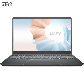 Laptop MSI Modern 14 B5M-204VN: AMD R5-5500U, AMD Radeon Graphics, Ram 8G, SSD NVMe 512G, Win11, Led Keyboard, 14.0”FHD IPS (Carbon Gray)