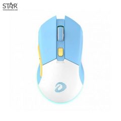 Chuột Không Dây Dare-U EM901X Gemini RGB Blue-White Gaming Wireless (Xanh)