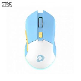 Chuột Không Dây Dare-U EM901X Gemini RGB Blue-White Gaming Wireless (Xanh)
