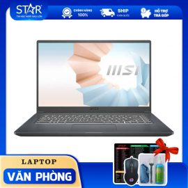 Laptop MSI Modern 15 A10M-667VN: i5-10210U, Intel UHD Graphics, Ram 8G, SSD NVMe 512G, Win10, Led Keyboard, 15.6”FHD IPS (Grey)