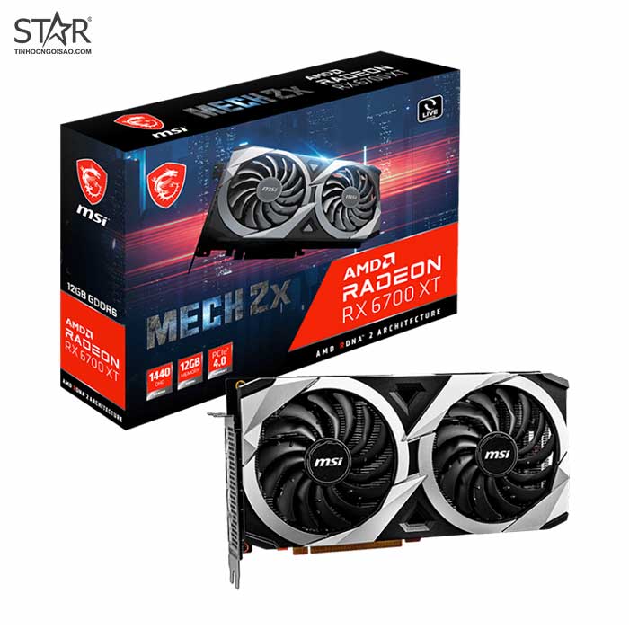 VGA Radeon RX6700XT 12G GDDR6 MSI Mech X2 (Radeon™ RX 6700 XT MECH 2X 12G) VGA Radeon RX6700XT 12G GDDR6 MSI Mech X2 (Radeon™ RX 6700 XT MECH 2X 12G)