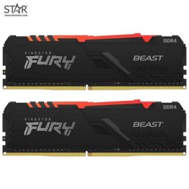 Ram DDR4 Kingston 16G/3200 HyperX Fury Beast RGB (2x 8GB) (KF432C16BBAK2/16)