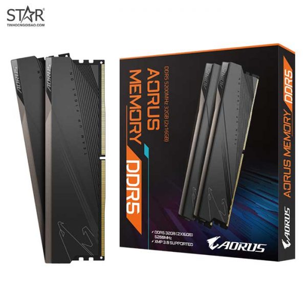 Ram DDR5 Gigabyte 32G/5200G AORUS (2x 16GB) (GP-ARS32G52D5) Ram DDR5 Gigabyte 32G/5200G AORUS (2x 16GB) (GP-ARS32G52D5)