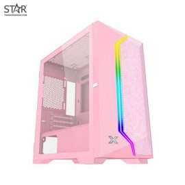 Thùng máy Case Xigmatek Gemini Queen II 3 Fan (EN48380) (Màu Hồng)