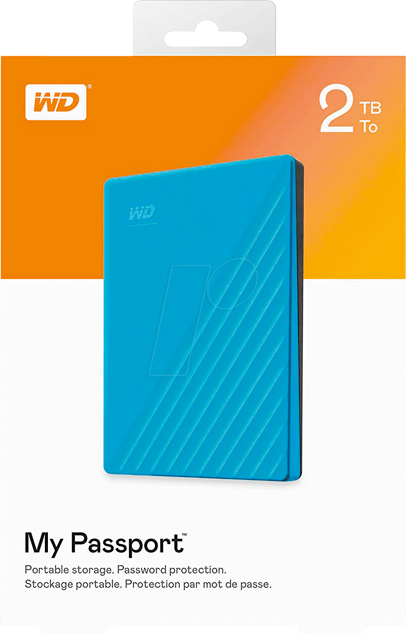 Ổ cứng HDD Di Động 2TB WD My Passport Blue (WDBYVG0020BBL-WESN) Ổ cứng HDD Di Động 2TB WD My Passport Blue (WDBYVG0020BBL-WESN)