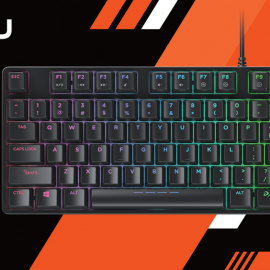 Bàn Phím Cơ Dare-U EK880 RGB Gaming Brown Switch (Đen)