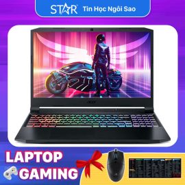 Laptop Acer Nitro 5 AN515-57-57MX (N20C1_NH.QD9SV.002): I5 11400H, RTX 3050Ti 4G, Ram 8G, SSD NVMe 512G, Win10, RGB Keyboard, 15.6”FHD IPS 144Hz (Đen)