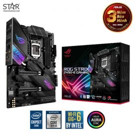 Mainboard Asus ROG Strix Z490-E Gaming (LGA1200/ ATX/ DDR4/ VRM 14+2/ WIFi6/ LAN 2.5Gb/ HDMI DP/ AURA Sync)