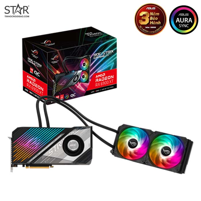 VGA Radeon RX6900XT 16G GDDR6 Asus ROG Strix LC Gaming OC Edition (ROG-STRIX-LC-RX6900XT-O16G-GAMING) VGA Radeon RX6900XT 16G GDDR6 Asus ROG Strix LC Gaming OC Edition (ROG-STRIX-LC-RX6900XT-O16G-GAMING)
